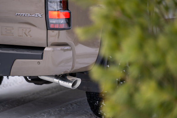 MBRP 2022 + Nissan Frontier 3.8L 3in Tip 3in Cat Back Single Side Exit Street Profile - T304