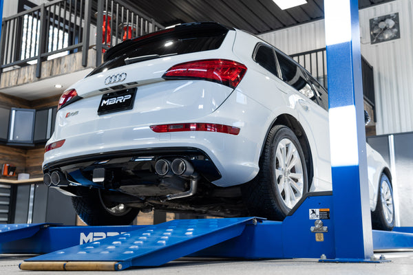 MBRP 2014 - 2017 Audi SQ5 3.0T Dual Rear Exit Axle Back w/ Quad Carbon Fiber Tips - T304