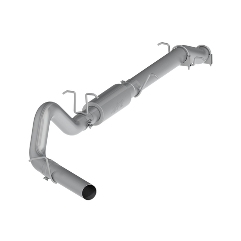 MBRP 4" Cat Back, Single Side (Stock Cat) Exit, P, 2003-2007 Ford F-250/350 6.0L, EC/CC