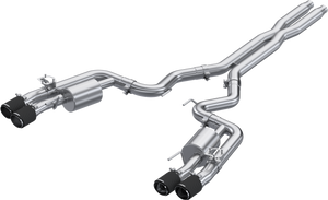 MBRP 3" Cat-Back Dual Split Rear w/ CF Tips 2024+ Ford Mustang GT S650 5.0L Active Profile T304