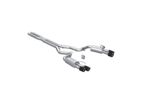 MBRP 3” Cat-Back, Dual Split Rear w/ Quad Carbon Fiber Tips 2024+ Ford Mustang GT 5.0L T304 Stainless Steel Street Profile