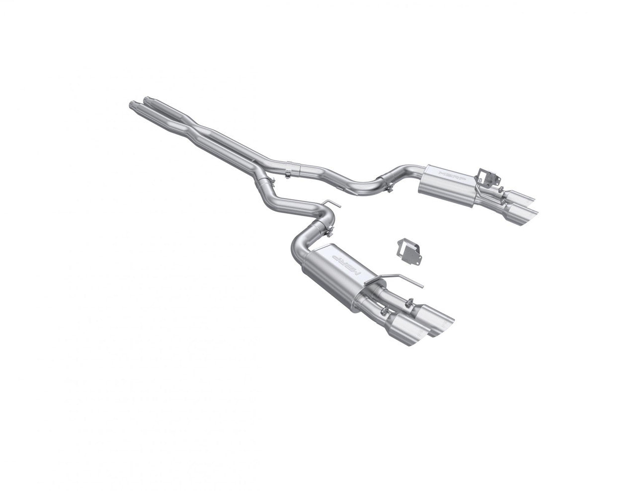 MBRP 3” Cat-Back Dual Split Rear w/ Quad Tips - 2024+ Ford Mustang GT 5.0L Aluminized Steel Street Profile