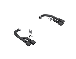 MBRP 2024 + Ford Mustang GT 5.0L 2.5in Dual Rear Axle-Black Tips - Black-Coated Aluminized Steel Race Profile