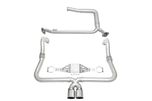 Soul 718 Boxster / Cayman Exhaust Track Package - Manual / Satin Straight Cut Tips