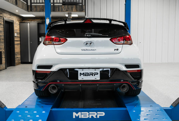 MBRP 2019 - 2022 Hyundai Veloster 3in Catback Exhaust Dual Rear Exit T304 Active Profile