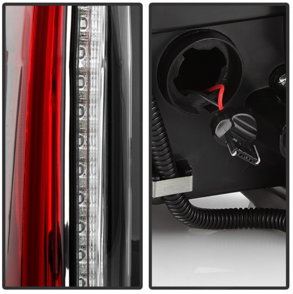 xTune 2007 - 2014 Cadillac Escalade Black LED 2in1 Tail Lights - ALT-JH-CAESC07-2IN1LED-BK