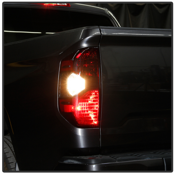 xTune Toyota Tundra 2014 - 2019 OEM Style Tail Lights - Dark Red ALT-JH-TTU14-OE-RSM