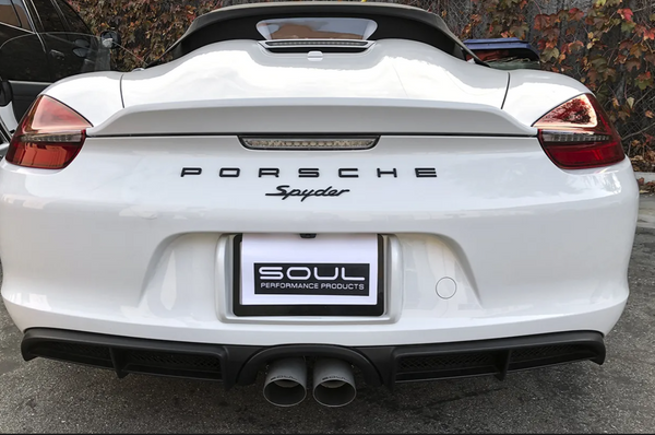 SOUL Porsche 981 GT4 / Boxster Spyder / Clubsport Performance Exhaust System