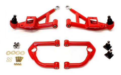 BMR 1993 - 2002 F-Body Upper And Lower A-Arm Kit - Red / Black