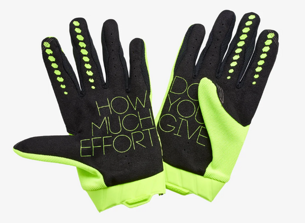 100% Geomatic Gloves Fluo Yellow