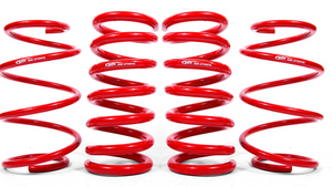 BMR 2015 - 2023 Ford Mustang S550 Lowering Spring Kit - Minimum Drop Front Drag Version (Set Of 4) - Red