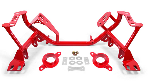 BMR 79-95 Ford Mustang K-Member Standard Version w/Spring Perches - Red