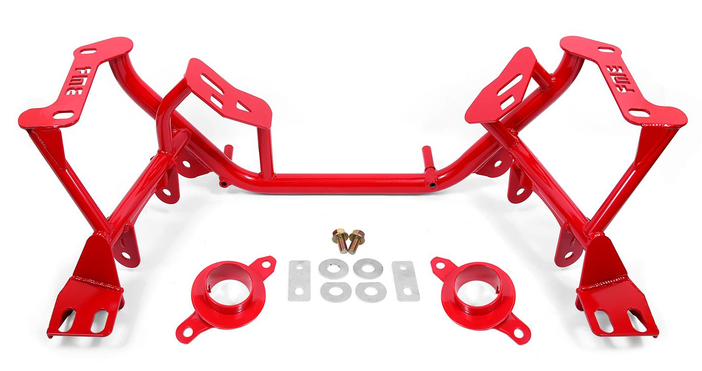 BMR 1996 - 2004 Ford Mustang K-Member Standard Version w/ Spring Perches - Red