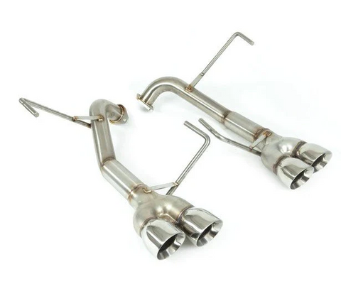 Nameless Performance Axle Back Exhaust Muffler Delete w/ Polished 3inch Staggered Double Wall Tips - 2022 + Subaru WRX