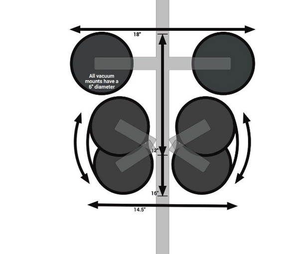 SeaSucker Komodo 1 Bike Rack (Convertibles & Cars w/Limited Space) - Black