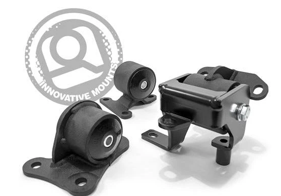 Innovative 1997 - 2001 Honda Prelude H/F Series Black Replacement Steel Mounts 75A Bushings