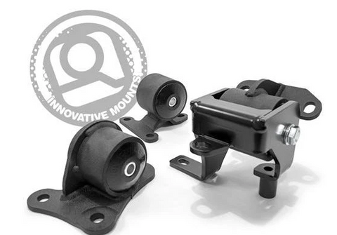 Innovative 1997 - 2001 Honda Prelude H/F Series Black Replacement Steel Mounts 75A Bushings