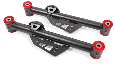 BMR 79-98 Fox Mustang Non-Adj. Lower Control Arms (Polyurethane) - Black Hammertone