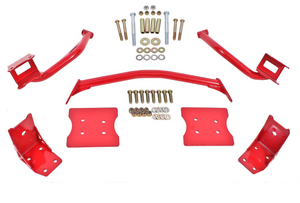 BMR 79-04 Fox Mustang Torque Box Reinforcement Plate Kit(TBR005R And TBR003R) - Red