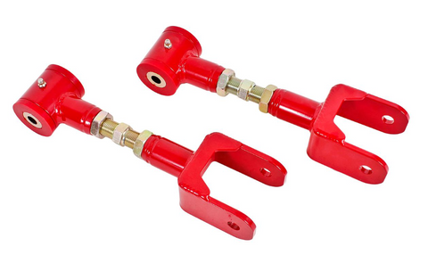 BMR 79-04 Fox Mustang Upper Control Arms On-Car Adj. (Polyurethane) - Red