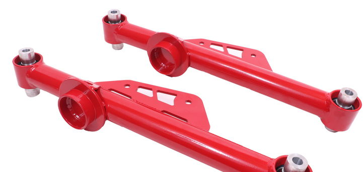 BMR 79-98 Fox Mustang Non-Adj. Lower Control Arms w/ Spherical Bearings - Red