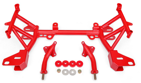 BMR 93-02 F-Body K-Member w/ SBC/BBC Motor Mounts and STD. Rack Mounts - Red