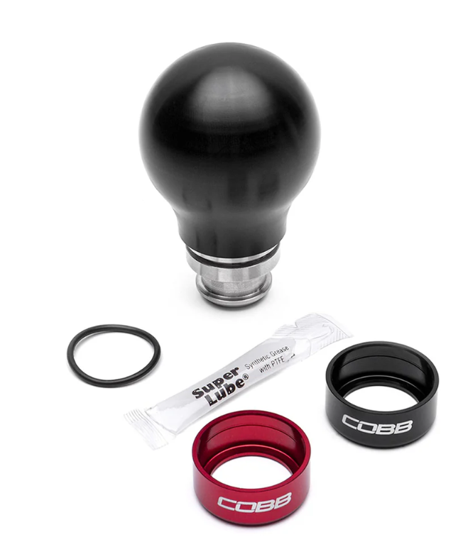 Cobb Subaru 5-Speed Short Weighted COBB Knob 2002 - 2014 WRX - Black Knob