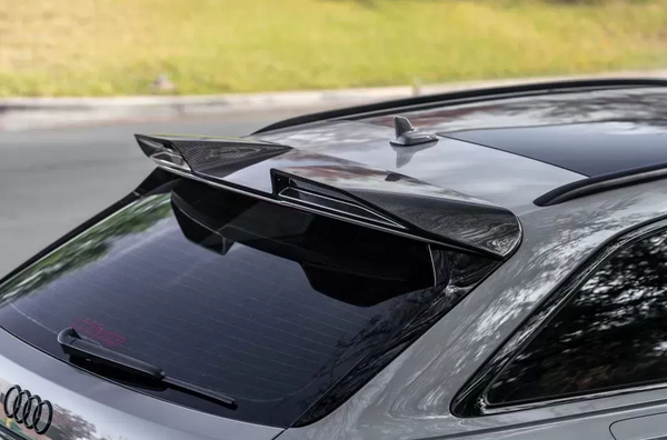 VR Aero Carbon Fiber Rear Roof Spoiler Audi RS6 Avant C8