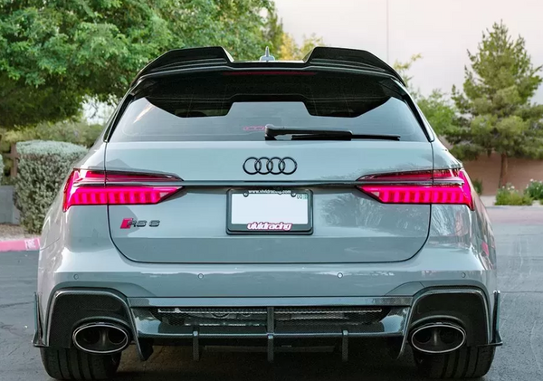 VR Aero Carbon Fiber Rear Roof Spoiler Audi RS6 Avant C8