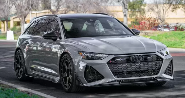 VR Aero Carbon Fiber Side Skirts Audi RS6 Avant C8