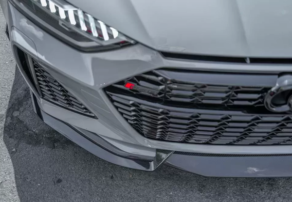 VR Aero Carbon Fiber Front Lip Spoiler Audi RS6 Avant C8