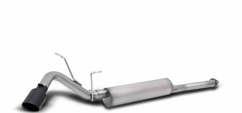 Gibson 2016 - 2023 Toyota Tacoma 3.5L 2.5in Cat-Back Single Exhaust System Stainless - Black Elite Trail Exhaust