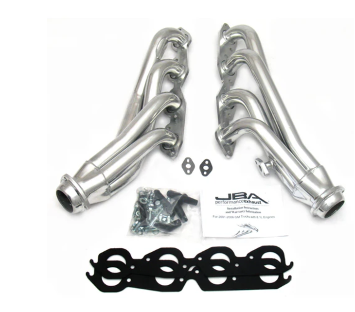 JBA 2001 - 2003 GM Silverado / Sierra 2500 / 3500 Truck 8.1L BBC w/o EGR/A.I.R. 1-3/4in Primary Silver Ctd Cat4Ward Header