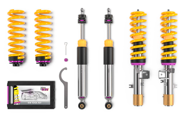 KW Coilover Kit V3 Audi 2015 - 2020 S3 Quattro 2.0T w/ Electronic Dampers