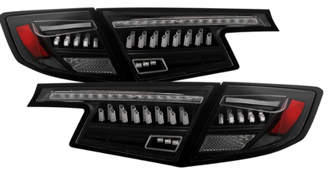 Spyder Apex 2022 + Honda Civic 5-Door Hatchback LED Tail Lights - Black (ALT-YD-HC225DAP-SEQGR-BK)