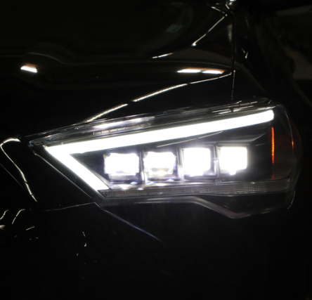 Spyder Apex 2014 - 2020 Toyota 4Runner High-Power LED Module Headlights - Black (PRO-YD-T4R14AP-SEQ-BK)