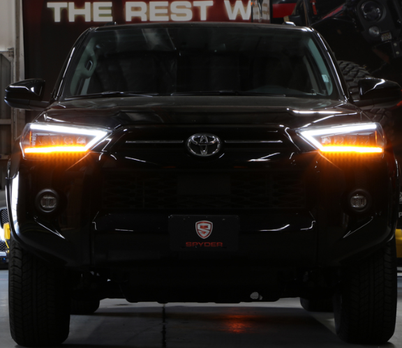 Spyder Apex 2014 - 2020 Toyota 4Runner High-Power LED Module Headlights - Black (PRO-YD-T4R14AP-SEQ-BK)