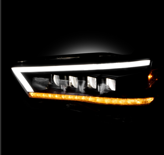 Spyder Apex 2014 - 2020 Toyota 4Runner High-Power LED Module Headlights - Black (PRO-YD-T4R14AP-SEQ-BK)