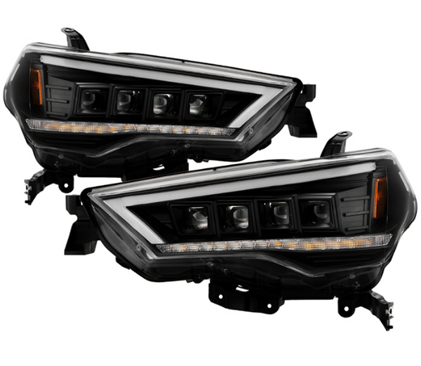 Spyder Apex 2014 - 2020 Toyota 4Runner High-Power LED Module Headlights - Black (PRO-YD-T4R14AP-SEQ-BK)