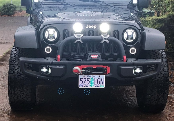 Raxiom 2010 - 2024 Jeep Wrangler JK/JL Axial Series LED Fog Lights