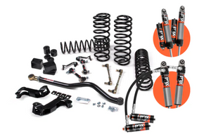 JKS Lift Kit 2018 + Jeep Wrangler JL J-Kontrol 2.5in 4Dr w/Fox 2.5 Performance Elite Series Shocks STD Rate Coils