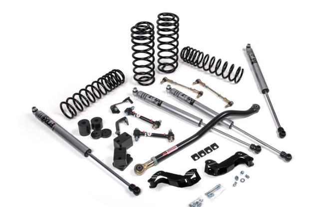 JKS Lift Kit 2018 + Jeep Wrangler JL J-Kontrol 3.5in 4Dr w/Fox 2.0 Performance Series Shocks HD Rate Coils