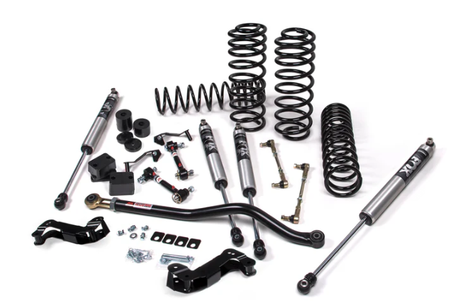 JKS Lift Kit 2018 + Jeep Wrangler JL J-Kontrol 2.5in 4Dr w/Fox 2.0 Performance Series Shocks STD Rate Coils