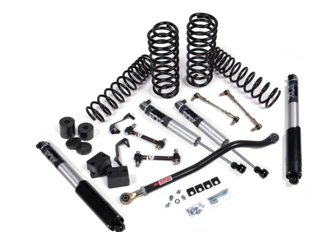 JKS Lift Kit 2018 + Jeep Wrangler JL J-Venture 3in 2Dr w/Fox 2.0 Performance Series Shocks STD Rate Coils