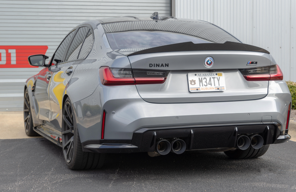 Dinan Valved Axle-Back Exhaust - 2021-2025 BMW M3/M4 - Black Tips