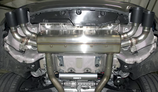 Dinan Free Flow Axle-Back Exhaust - 2018-2023 BMW G30 M550i - Black Tips