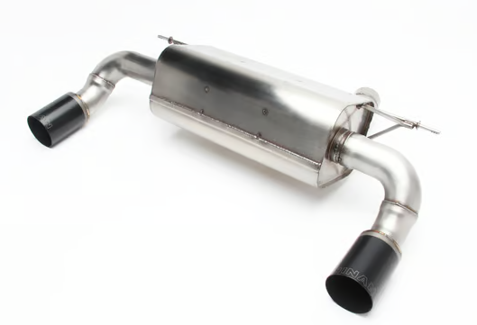 Dinan Free Flow Axle-Back Exhaust - 2014-2016 BMW F22 M235i Without M-Performance Rear Valance - Black Tips