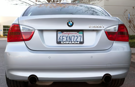 Dinan Free Flow Axle-Back Exhaust - 2007-2011 BMW E90 335i/335xi - Black Tips