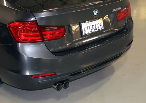 Dinan Free Flow Axle-Back Exhaust - 2012-2016 BMW 328i/428i - Black Tips