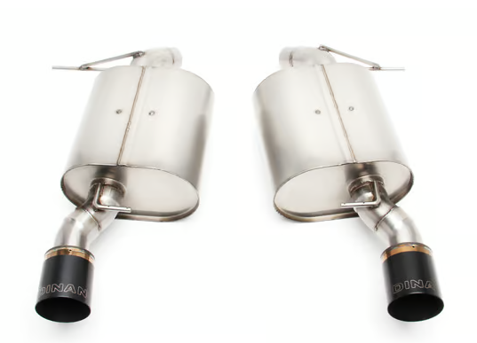 Dinan Free Flow Axle-Back Exhaust - 2007-2013 BMW E92 / E93 335i/335is/335xi - Black Tips